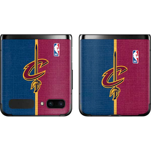 NBA Cleveland Cavaliers Canvas Galaxy Z Flip Skin