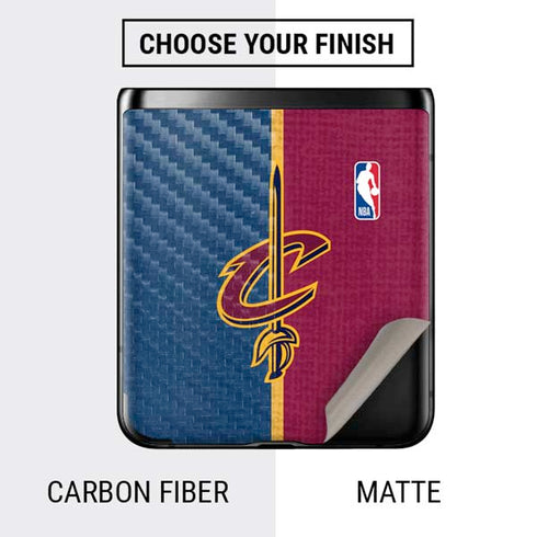 NBA Cleveland Cavaliers Canvas Galaxy Z Flip Skin