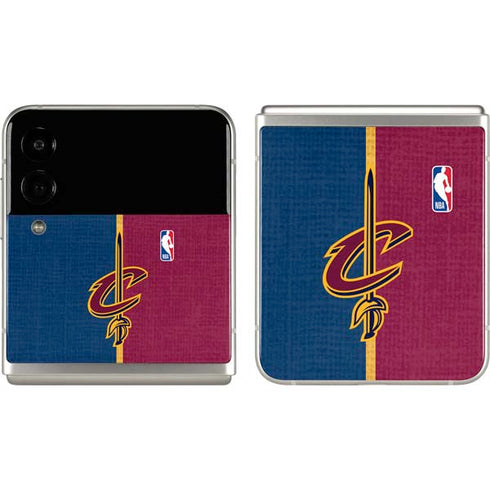 NBA Cleveland Cavaliers Canvas Galaxy Z Flip3 5G Skin
