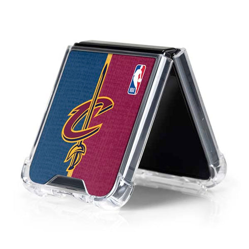 NBA Cleveland Cavaliers Canvas Galaxy Z Flip5 5G Clear Case