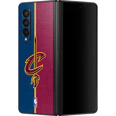 NBA Cleveland Cavaliers Canvas Galaxy Z Fold3 5G Skin