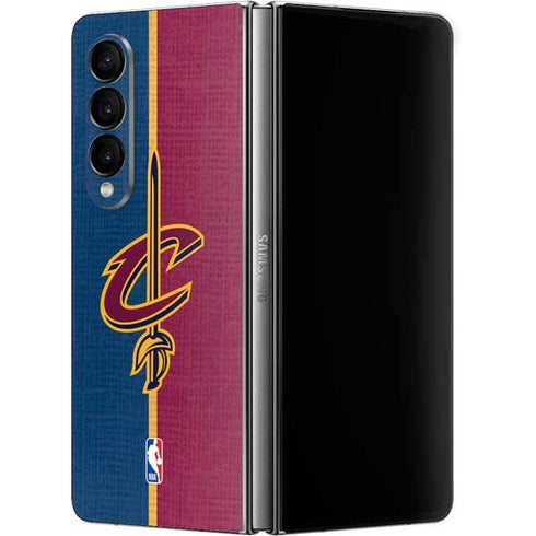 NBA Cleveland Cavaliers Canvas Galaxy Z Fold4 5G Skin