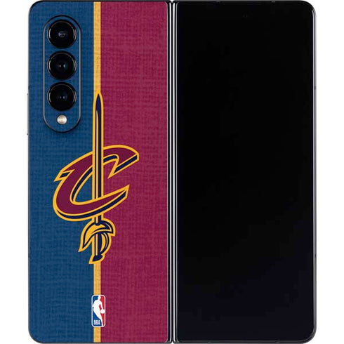 NBA Cleveland Cavaliers Canvas Galaxy Z Fold4 5G Skin