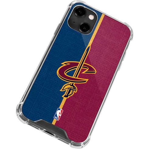NBA Cleveland Cavaliers Canvas iPhone 14 Clear Case