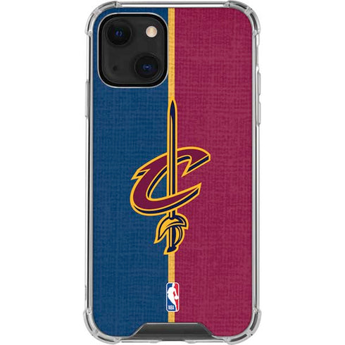 NBA Cleveland Cavaliers Canvas iPhone 14 Plus Clear Case