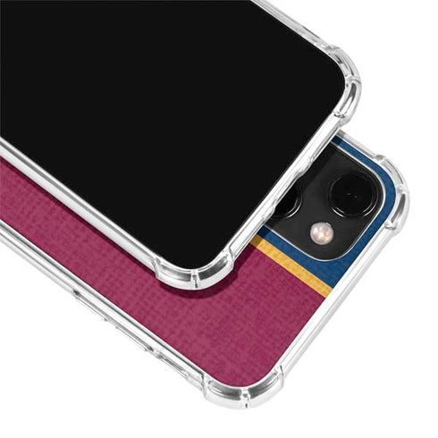 NBA Cleveland Cavaliers Canvas iPhone 14 Plus Clear Case