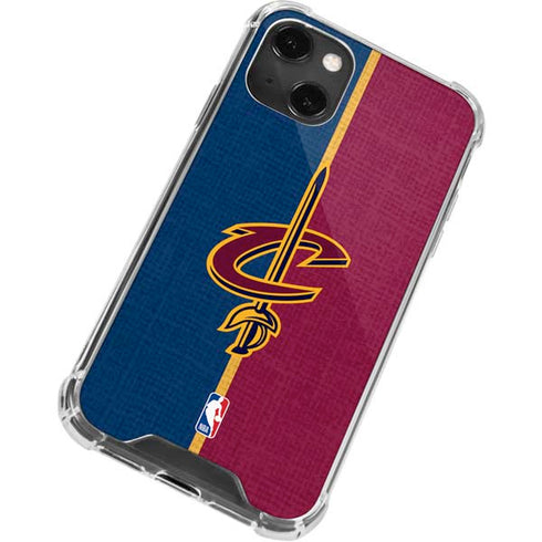 NBA Cleveland Cavaliers Canvas iPhone 14 Plus Clear Case