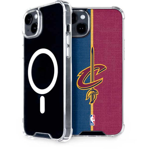 NBA Cleveland Cavaliers Canvas iPhone 15 Plus MagSafe Case