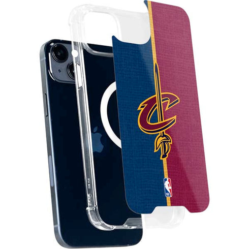 NBA Cleveland Cavaliers Canvas iPhone 15 Plus MagSafe Case