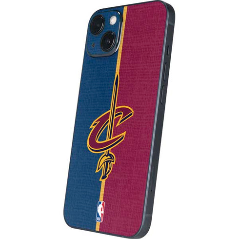 NBA Cleveland Cavaliers Canvas iPhone 15 Plus Skin