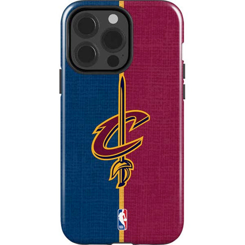 NBA Cleveland Cavaliers Canvas iPhone 15 Pro Impact Case