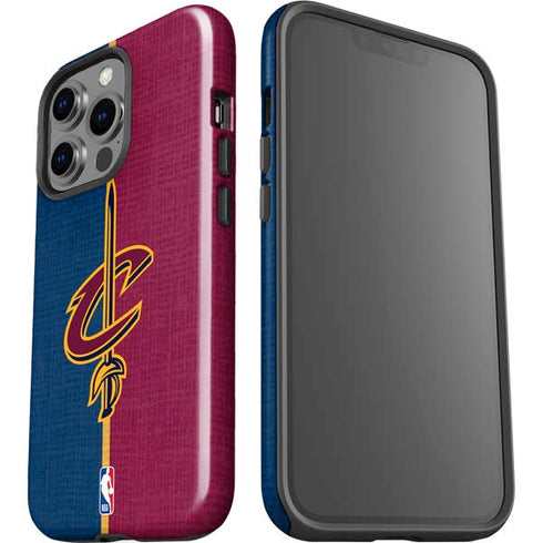 NBA Cleveland Cavaliers Canvas iPhone 15 Pro Impact Case