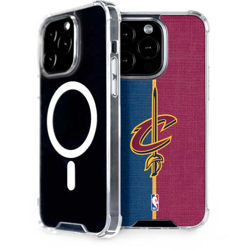 NBA Cleveland Cavaliers Canvas iPhone 15 Pro MagSafe Case