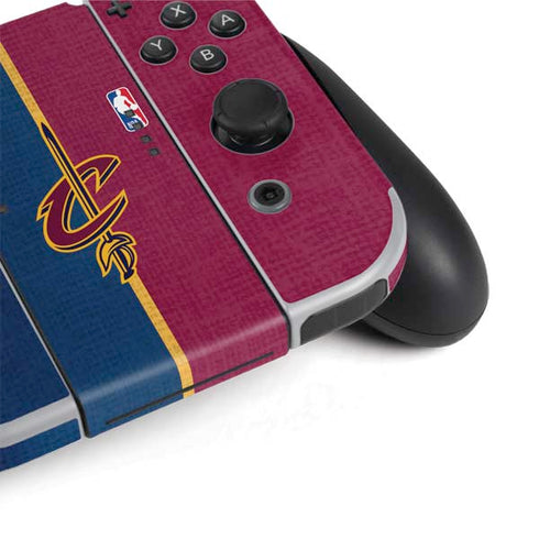 NBA Cleveland Cavaliers Canvas Nintendo Switch OLED (2021) Skin