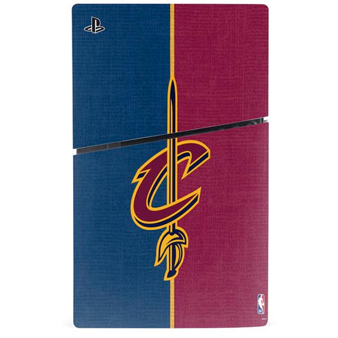 NBA Cleveland Cavaliers Canvas PS5 Slim Digital Edition Bundle Skin