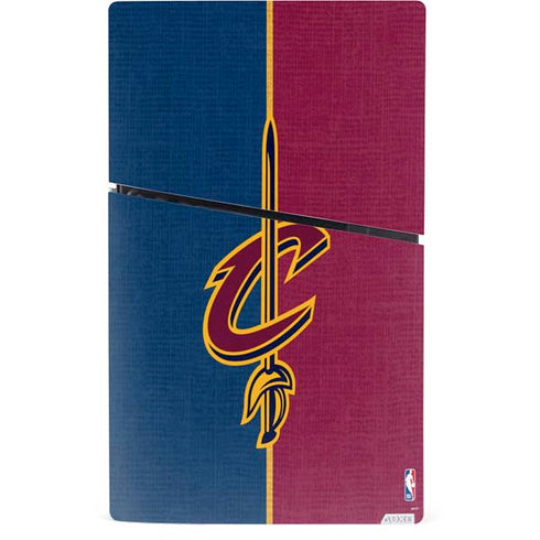 NBA Cleveland Cavaliers Canvas PS5 Slim Digital Edition Bundle Skin