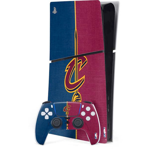 NBA Cleveland Cavaliers Canvas PS5 Slim Digital Edition Console Skin