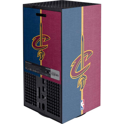 NBA Cleveland Cavaliers Canvas Xbox Series X Console Skin