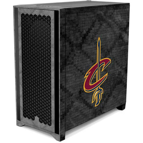 NBA Cleveland Cavaliers Dark Rust Corsair 4000D Tempered Glass Mid-Tower ATX Case Skin