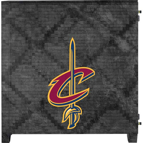 NBA Cleveland Cavaliers Dark Rust Corsair 4000D Tempered Glass Mid-Tower ATX Case Skin