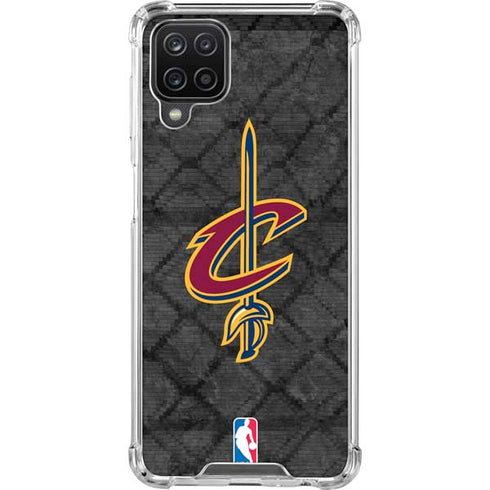 NBA Cleveland Cavaliers Dark Rust Galaxy A12 Clear Case
