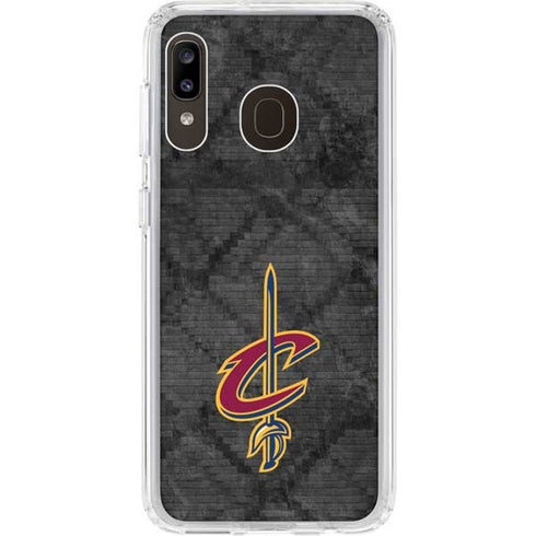 NBA Cleveland Cavaliers Dark Rust Galaxy A20 Clear Case