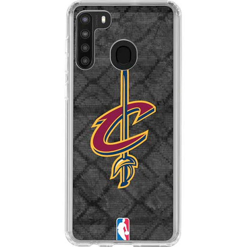 NBA Cleveland Cavaliers Dark Rust Galaxy A21 Clear Case