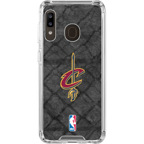 NBA Cleveland Cavaliers Dark Rust Galaxy A30 Clear Case