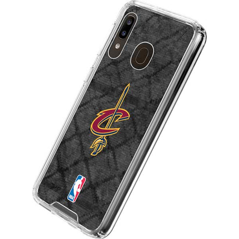 NBA Cleveland Cavaliers Dark Rust Galaxy A30 Clear Case