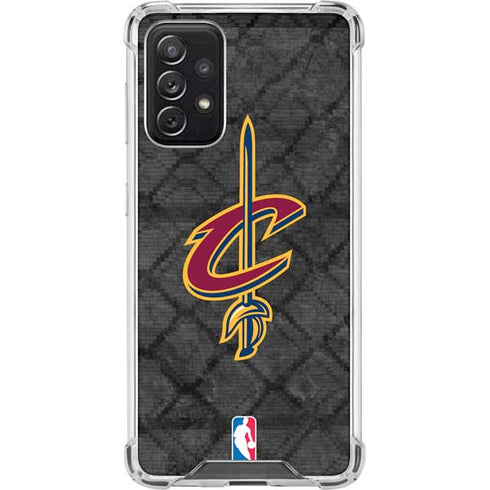 NBA Cleveland Cavaliers Dark Rust Galaxy A72 5G Clear Case