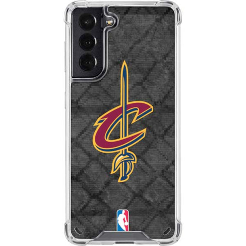 NBA Cleveland Cavaliers Dark Rust Galaxy S21 5G Clear Case