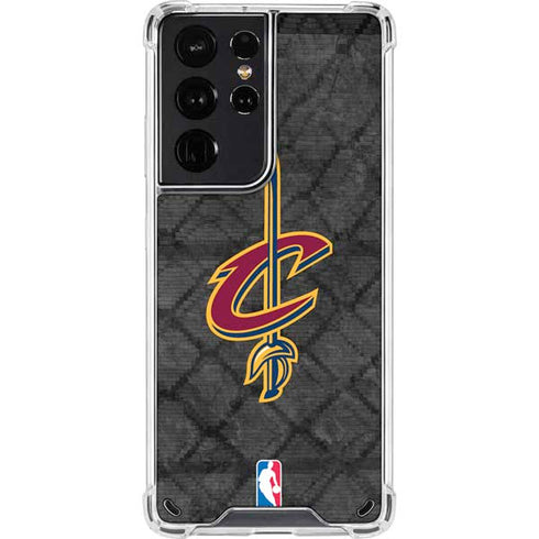 NBA Cleveland Cavaliers Dark Rust Galaxy S21 Ultra 5G Clear Case