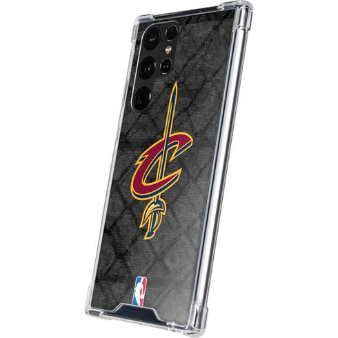 NBA Cleveland Cavaliers Dark Rust Galaxy S22 Ultra Clear Case