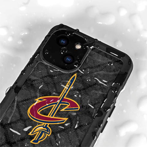 NBA Cleveland Cavaliers Dark Rust iPhone 13 Mini Waterproof Case