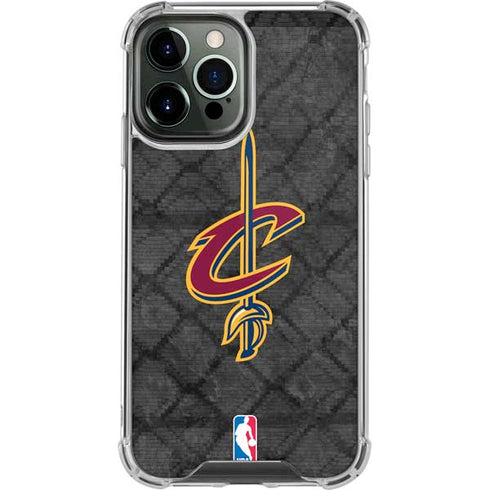 NBA Cleveland Cavaliers Dark Rust iPhone 13 Pro Max Clear Case