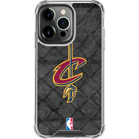 NBA Cleveland Cavaliers Dark Rust iPhone 14 Pro Clear Case