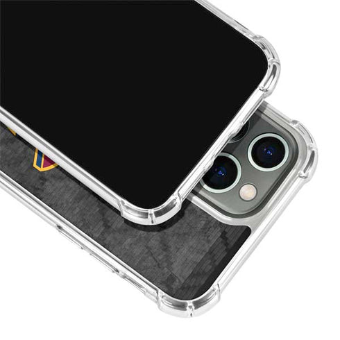 NBA Cleveland Cavaliers Dark Rust iPhone 15 Pro Clear Case
