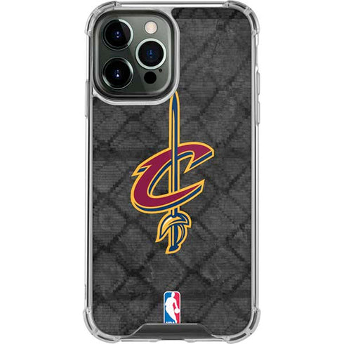 NBA Cleveland Cavaliers Dark Rust iPhone 14 Pro Max Clear Case