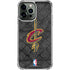 NBA Cleveland Cavaliers Dark Rust iPhone 14 Pro Max Clear Case