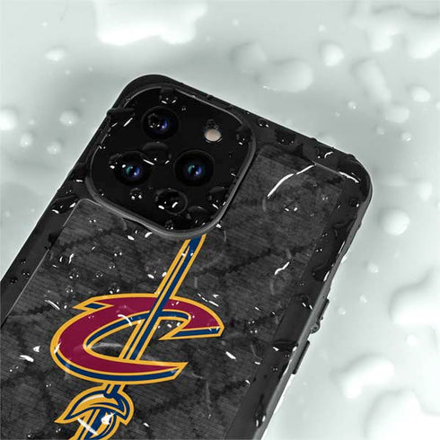 NBA Cleveland Cavaliers Dark Rust iPhone 14 Pro Max Waterproof Case