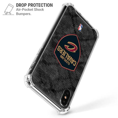NBA Cleveland Cavaliers Dark Rust iPhone XS Max Clear Case