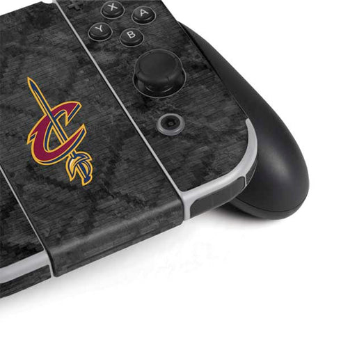 NBA Cleveland Cavaliers Dark Rust Nintendo Switch OLED (2021) Skin