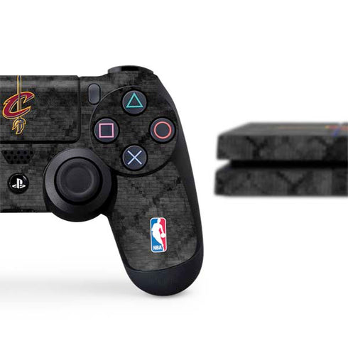 NBA Cleveland Cavaliers Dark Rust PS4 Console and Controller Bundle Skin