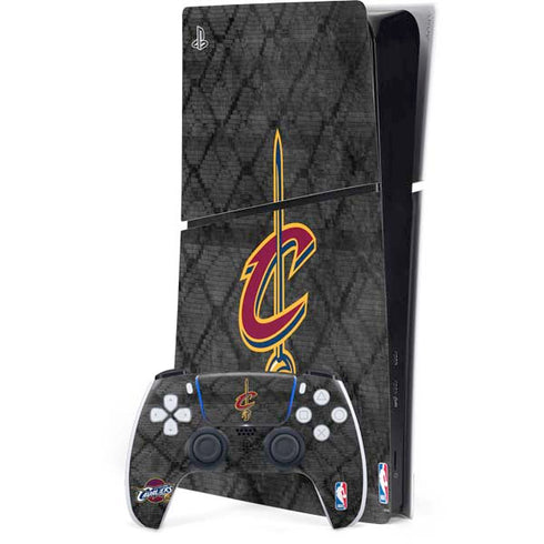 NBA Cleveland Cavaliers Dark Rust PS5 Slim Digital Edition Console Skin