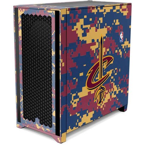 NBA Cleveland Cavaliers Digi Camo Corsair 4000D Tempered Glass Mid-Tower ATX Case Skin