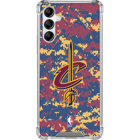 NBA Cleveland Cavaliers Digi Camo Galaxy A14 5G Clear Case