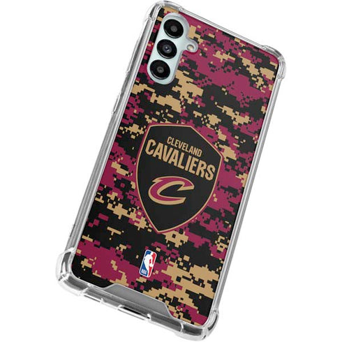 NBA Cleveland Cavaliers Digi Camo Galaxy A15 5G Clear Case