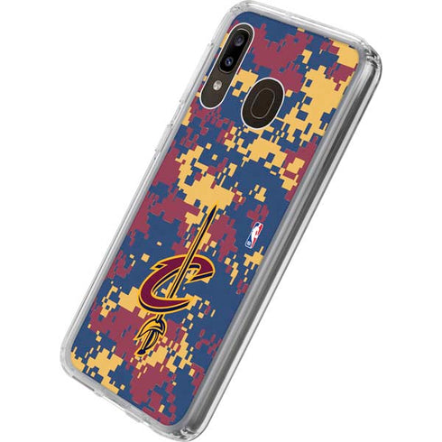 NBA Cleveland Cavaliers Digi Camo Galaxy A20 Clear Case