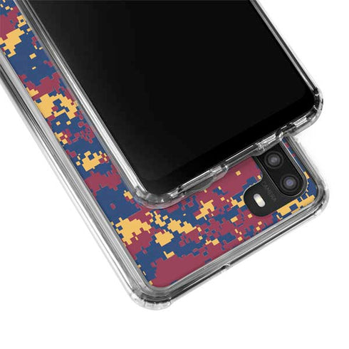 NBA Cleveland Cavaliers Digi Camo Galaxy A21 Clear Case