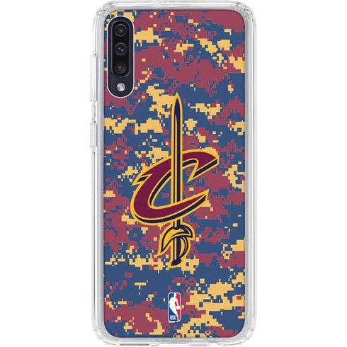 NBA Cleveland Cavaliers Digi Camo Galaxy A50 Clear Case